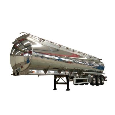 China Diesel Tanker Truck / 45000L Compartments Transport Tank Trailer 4 Truck Trailer Stainless Steel Material for sale