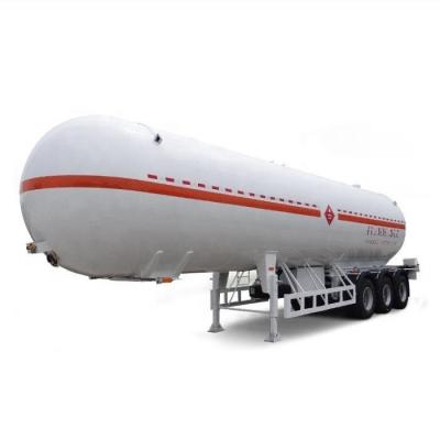 China Truck Trailer LPG Tank Trucks 3 Axles 61.9CBM Gas Tanker Semi Trailer for sale