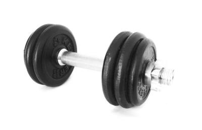 China Fixed Rubber Coated Dumbbells for sale