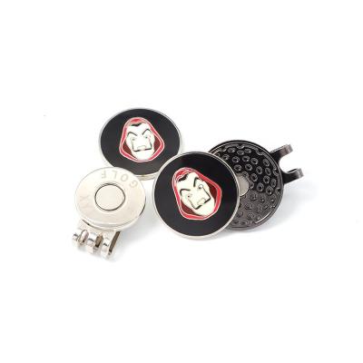 China Folk Art Custom Ladies Golf Ball Markers Loves Golf Digging Tool With Removable Ball Marker for sale