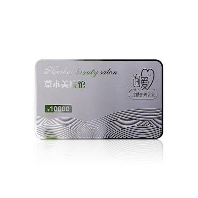 China Europe Manufacturer Custom Silver Matte Mirror Finish Metal Cards with Logo for sale