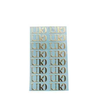 China XIEXING Sticker Factory 3D Logo Custom Metal Sticker Rose Gold Decorative for Car and Bicycle for sale