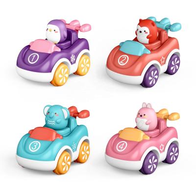 China Professional Manufacturer BAOLI Vehicle Baby Toys Car Mini Cartoon Animal Friction Toy 6*10*7cm for sale