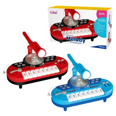 China BAOLI 8 Keys DJ Keyboard Piano Baby Musical Instrument Toy Electronic Toy Organ 29.2*29*22cm for sale