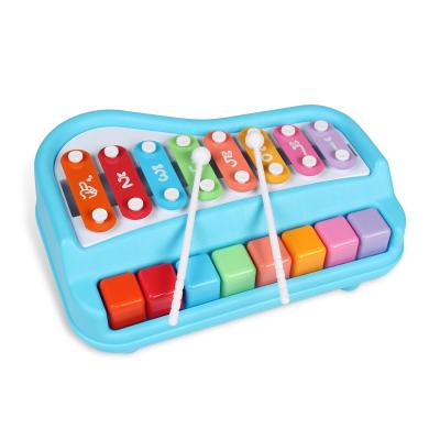 China Educational Toy BAOLI Lovely Melody Colorful 8 Notes Toy Musical Instrument Xylophone for sale