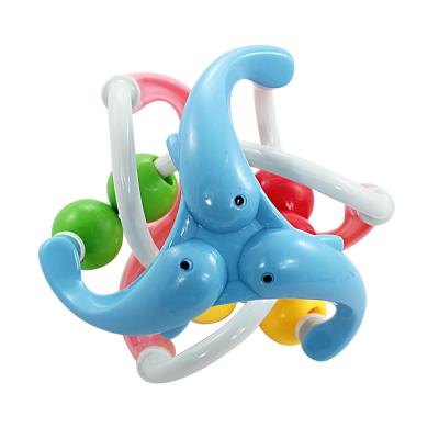 China Early Ball Catch Rolling Ball Training Strength Toy BAOLI Dolphin Developmental Toy BAOLI Baby Sensory Rattle for sale