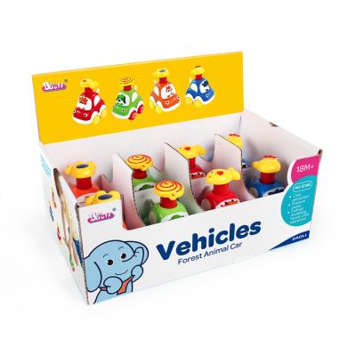 China Friction Toy BAOLI ABS Cartoon Plastic Baby Toys Car Friction Diecast Toy Vehicle for sale