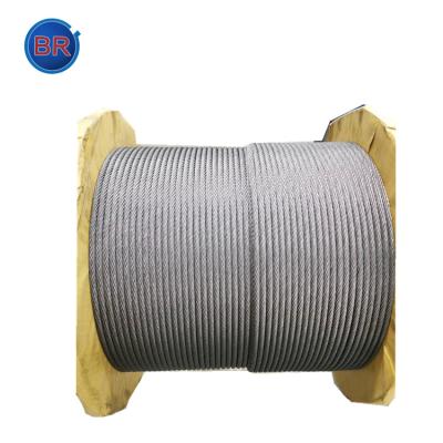 China Construction 60# 65# 70# 72# 80# 6*19 hot dipped galvanized steel wire rope for rigging rope for sale