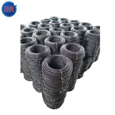 China Construction 6*37+IWRC Ungalvanized High Tensile Strength Coated Steel Cable For Sale for sale