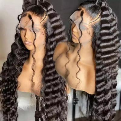 China Wholesale Deep Wave 13X4 Brazilian Body Wave Hair Wigs Lace Front Human Hair Wigs 100% 13X6 Hd for sale