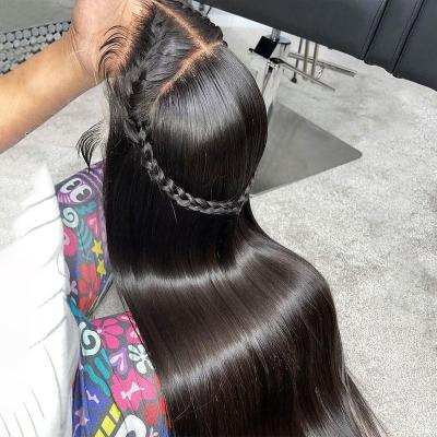 China Body Wave Virgin Cuticle Aligned Hair 13X4 13X6 Hd Straight Lace Front Human Hair Wig 360 Full Lace Front Wigs Hd Lace Frontal Wigs for sale