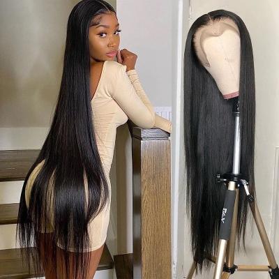 China Body Wave Mink Brazilian Human Hair Lace Front Wigs 13X4 HD Transparent Water Wave Virgin Hair Wigs for sale