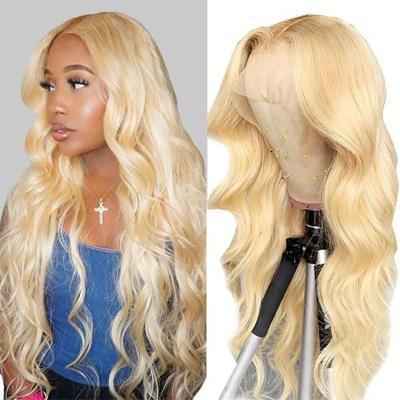 China Body Wave 26 28 30 Inch Hd 613 Lace Front Wig Human Hair For Transparent Women Full Lace Wigs Virgin Hair Blonde Raw Wigs for sale