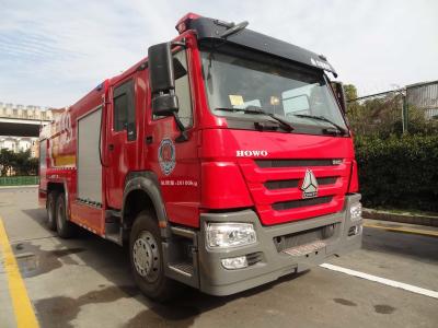 China Caminhão de bombeiros de pó seco de espuma de água 276kw 6x4 função múltipla à venda