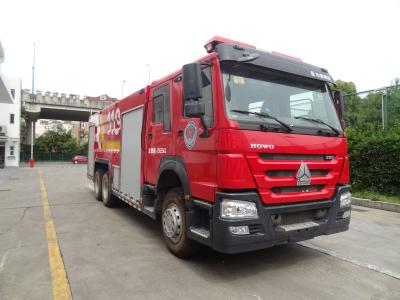 China HOWO Heavy Emergency Fire Trucks 310HP 6x4 met 15000L schuimtank Te koop