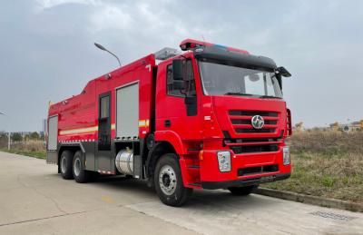 China IVECO zware brandweerwagen en brandweerauto 6x4 290 pk 10000L met waterschuim Te koop