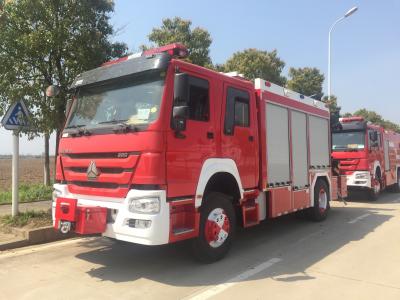 Κίνα Howo Fire Fighting Light Rescue Fire Truck 228KW 4x2 With 5 Ton Crane προς πώληση