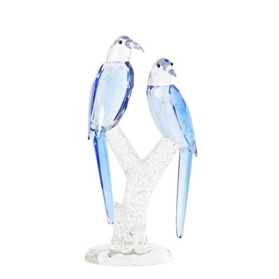 China Modern Premium Interior Decorations Crystal Table Decor Luxury Home Decor Accessories Birds for sale