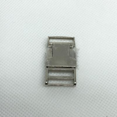 China Environmental Friendly Metal Fittings Clothing Luggage Adjustable Quick Release Buckle Metal Side Buckle for sale