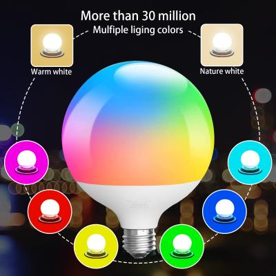 China Popular Residential Amazon WiFi Led Bulb 18W RGB Smart LED Bulb Alexa and Google for sale