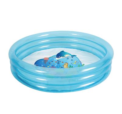 China 1+ Wholesale High quality portable PVC inflatable 3 rings kids outdoor swimming pool for sale