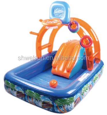 China Inflatable pool slide for kid New Design Inflatable Swimming Play Pool Slide for Kid for sale