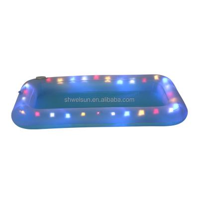 China Water Play 2022 LED PVC Glowing Lighting New Design Inflatable High Quality Pool Party Cooler for Kid and Adult Water Play for sale