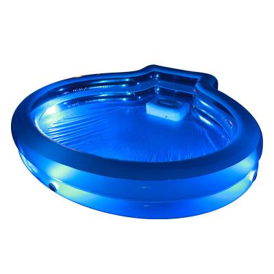 China Water Play 2022 LED PVC Glowing Lighting New Design Inflatable High Quality Family Shell Fun Pool for Kid and Adult Water Play for sale