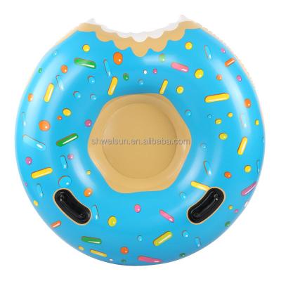 China Outdoor Play 2022 Cold Resistant Sturdy Material Factory Wholesaled PVC Inflatable Heavy Duty Donut Snow Ring with Handles for sale