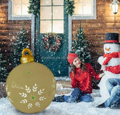 China Christmas Home Deoration Directly Factory Inflatable Decorated For Christmas Balls Outdoor Holiday Yard Christmas Inflatable Ball Decorations for sale