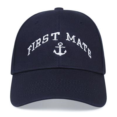 China JOINT Wholesale custom structured gorras hat men black adjustable embroidery travel cap captain ball cap for sale