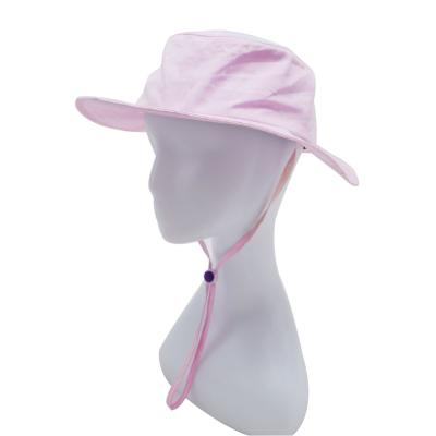 China Waterproof/Sun Protection/Gift/Promotion Women Lace Surf Hat Chin Strap Bucket Waterproof Nylon Wholesale Custom Hat for sale