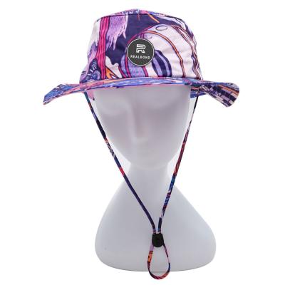 China Waterproof/Sun Protection/Waterproof Beach Sunshade Surf Bucket Hat Custom Functional Performance Gift/Promotion Wholesale Designer Women Men Purple for sale