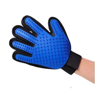 China Stocked Hot Sale Pet Grooming Glove, Pet Hai Remover, Dog, Five Finger Glove for Cat Dog for sale