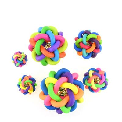 China High Quality Viable Pet Toy Rubber Ball, Rubber Ball Pet Toy, Toy For Pet Ball With Bell for sale