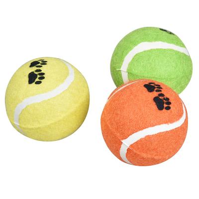 China Wholesale Stocked Dog Tennis Balls for Pet Playing Fetch, Safe Pet Dog Toys for Exercise and Training - 2.5 Inches for sale