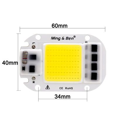 China GaAs Floodlight Need Heatsink Cool No Driver Smart IC DIY 20W 30W 50W For LED Flood Light LED COB Lamp Chip 220V 110V for sale