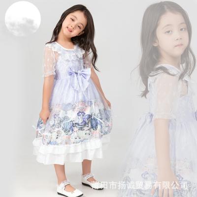 China Polyester Halloween Costume For Girls Kid Lolita Princess Dress Cape Party Carnival Clothes for sale