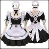 China Black Cute Maid Outfit Lolita French Maid Cosplay Costume Polyester Anime Costume for sale