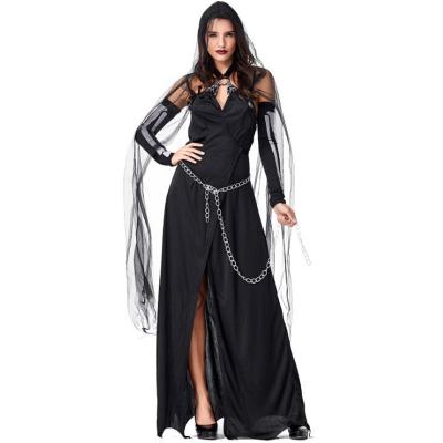 China Halloween Women Cosplay Dresses Costume Deluxe Women Witch Costume Black Magic Sexy Vampire Party Cosplay Adult Clothing for sale