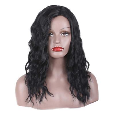 China Pure Original Natural Hair Black Short Curly Wig For Women Wigs Synthetic Hair for sale