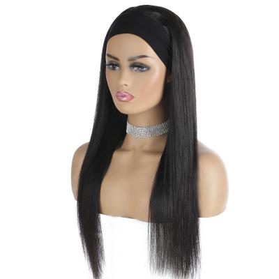 China Custom Water Wave 150% Density Straight Hair Head Band Wig Ice Tape Wigs Support for sale