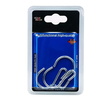 China S-shaped household iron opening heavy industry tail hanging hook, packing can be customized, shopping malls and supermarkets monopoly for sale