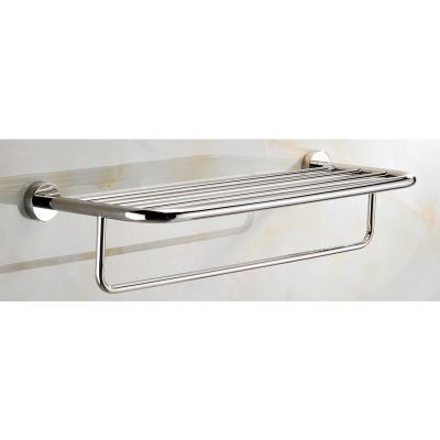 China BRIEF Hotel Home 304 Stainless Steel Wall Mounted Metal Towel Rack Rail for sale