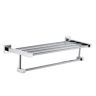 China 304 Stainless Steel Simple Square Base Towel Rack Bathroom Accessories for sale