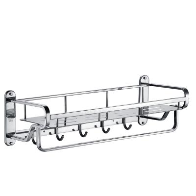 China New Design Hotel Storage Rack 304 Stainless Steel Towel Rack Rack Rail for sale