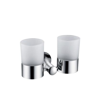 China Modern Wall Mounted Bathroom Stainless Toothbrush Cup Tumbler Holder for sale