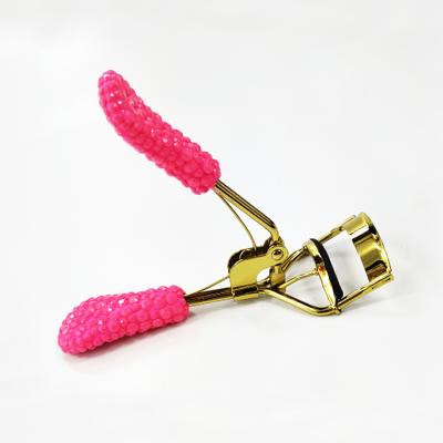 China Stainless Steel Beauty Tool 806C Professional Neon Pink Rhinestone Eyelash Curler for sale