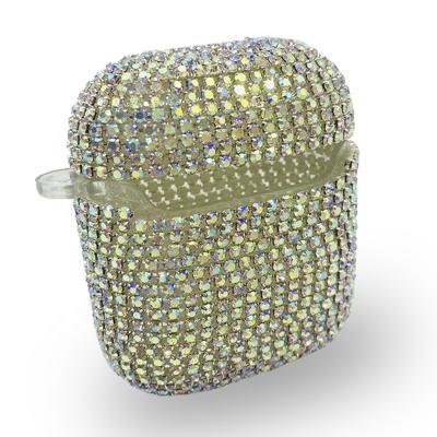 China Rhinestone Silicone Rhinestone Cases For Air Pod 1 Crystal Diamond Bling Bling Case For Airpod 2 for sale