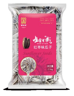 China 2.5kg Dry Date Flavor 361 Red Type Inner Mongolia Roasted Sunflower Seeds for sale